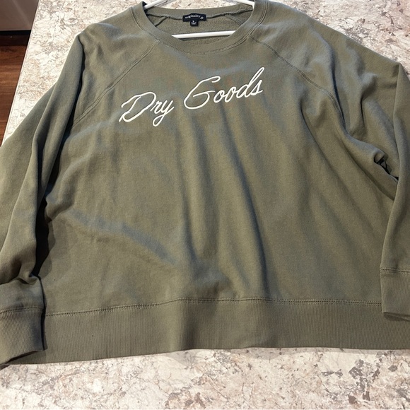 Women’s Dry Goods oversized Sweatshirt Green Large - Picture 7 of 9